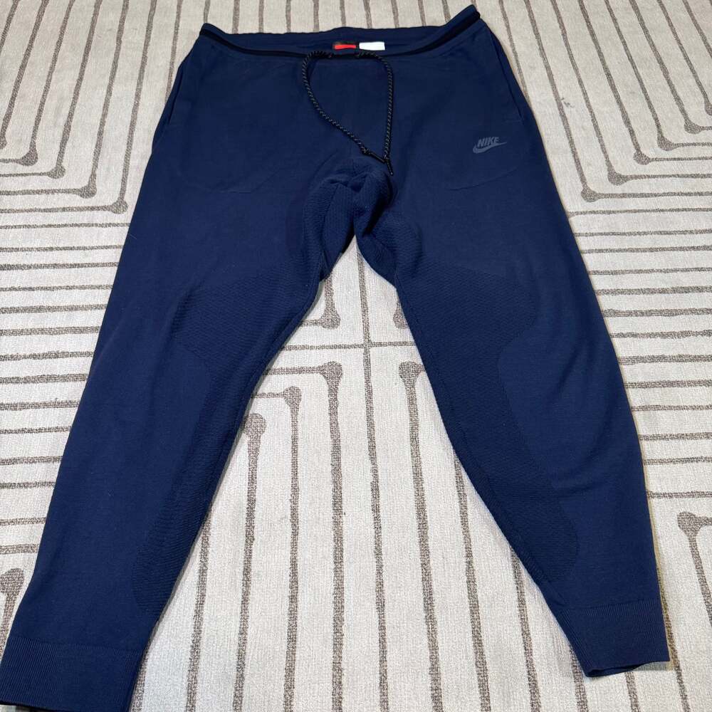 Nike Tech Knit Jogger Pants Obsidian Navy Blue 810560-451